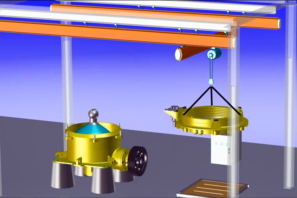 圆锥破碎机组装动画视频